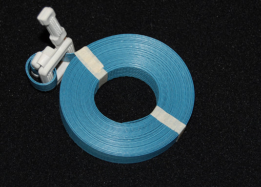 Pre-Cut Strapping "BLUE" w/Buckle 1/2" x 17' - 500