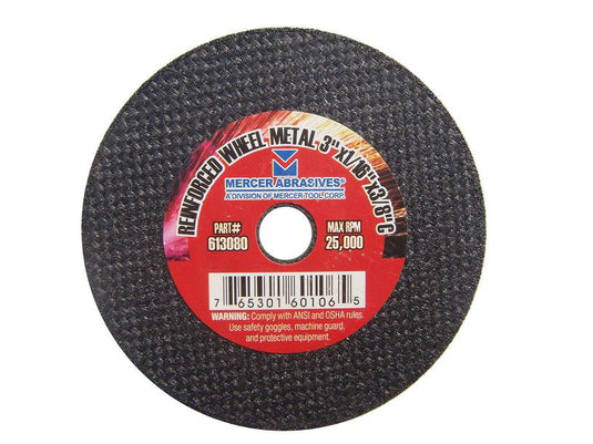 Mercer 3" x 1/16" x 3/8" High speed cut off wheel - Metal