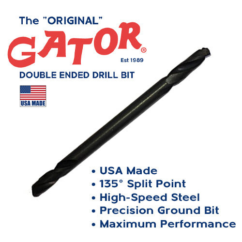 Gator #30 HSS Double End Drill Bit (Pack of 12)(USA Made)