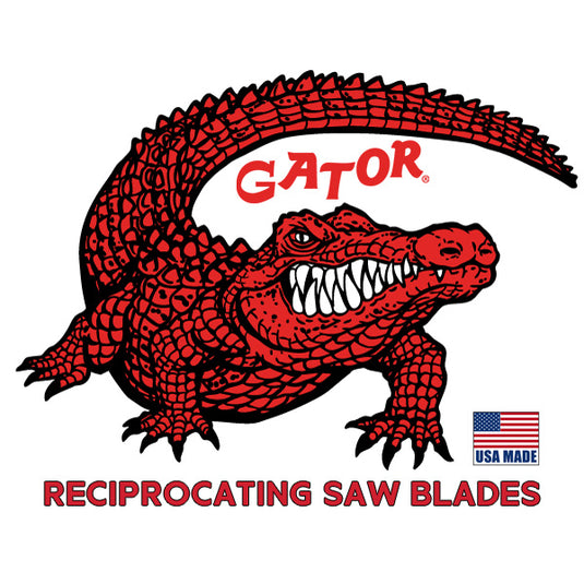 Gator Reciprocating Saw Blades 9" x 7/8" x .062" 6tpi - Bi-Metal with Cobalt - USA Made