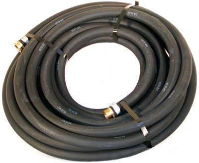 Continental Water Hose 1/2" x 75' Industrial Black Rubber 200psi - USA