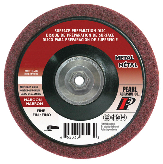 Pearl 4-1/2" x 5/8"-11 Al/Ox Surface Preperation Wheel - 10/box