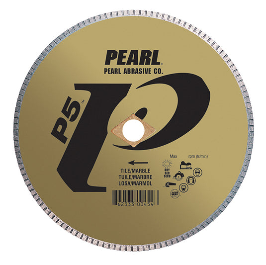 Pearl 7" x .050 x 7/8, DIA - 5/8" Adapter P5 Diamond Blade - Tile & Marble