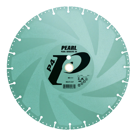 Pearl 12" x .125 x 1", 20mm P4 Multi-Cut Diamond Saw Blade