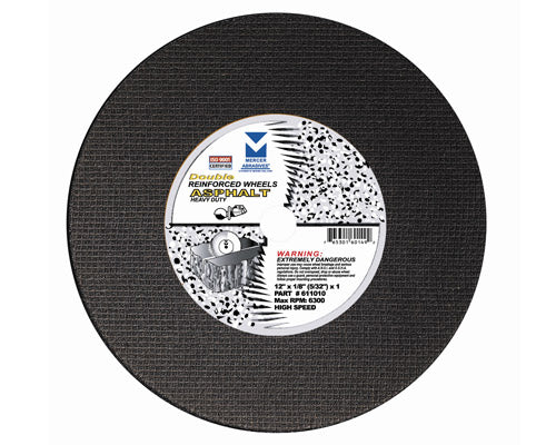 Mercer 14" x 1/8" (5/32) x 20mm Gas Saw Cut off Wheel - Asphalt