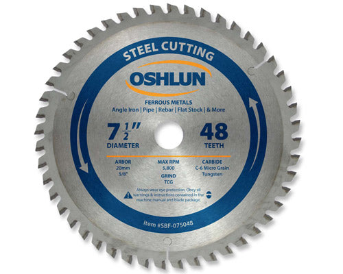 Metal Cutting Saw Blades Carbide 7-1/2" x 48T