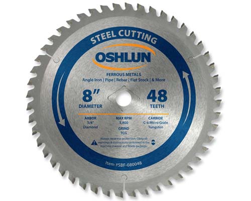 Metal Cutting Saw Blades Carbide 8" x 5/8" x 48T