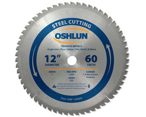 Metal Cutting Saw Blades Carbide 12" x 1" x 60T