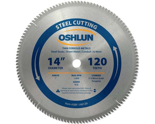 Metal Cutting Saw Blades Carbide 14" x 1" x 120T