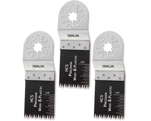 Oscillating Tool Blades 1 1/3" HCS Precision Uni-Fit Arbor - 3/Pack
