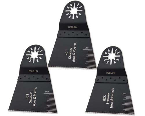 Oscillating Tool Blades 2 2/3" HCS Standard Uni-Fit Arbor - 3/Pack