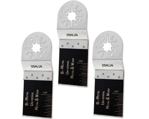 Oscillating Tool Blades 1 1/3" Bi-Metal Universal Uni-Fit Arbor - 3/Pack