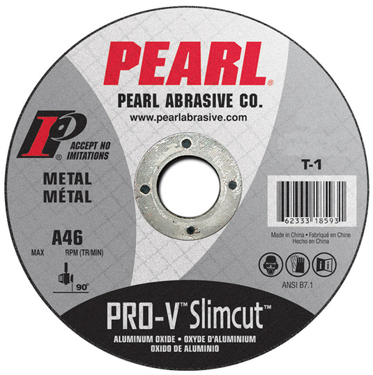 6" x .040 x 7/8" Pearl PRO-V Type 1Cut-Off Wheels (Pack of 25)
