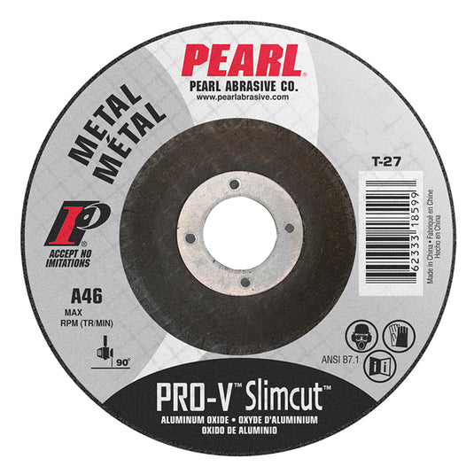4-1/2" x .045 x 7/8" Pearl PRO-V Type 27 Cut-Off Wheels (Pack of 25)