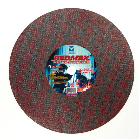 Mercer 14" x 3/32" x 1" Redmax Stud Cutter Wheels - Metal