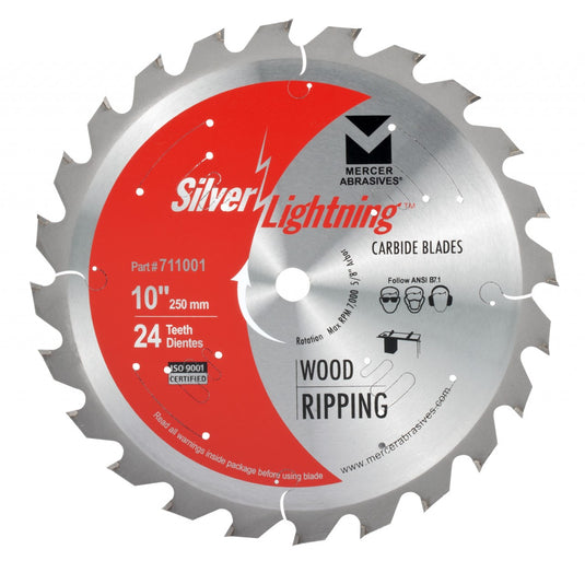 Silver Lightning Wood Cutting Saw Blades 10" x 5/8" x 60T