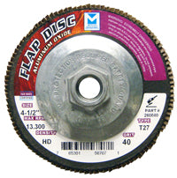 Mercer Aluminum Oxide Flap Disc 4-1/2" x 5/8"-11 36grit High Density - T27