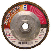 Mercer Aluminum Oxide Flap Disc 4-1/2" x 5/8"-11 60grit Standard - T27