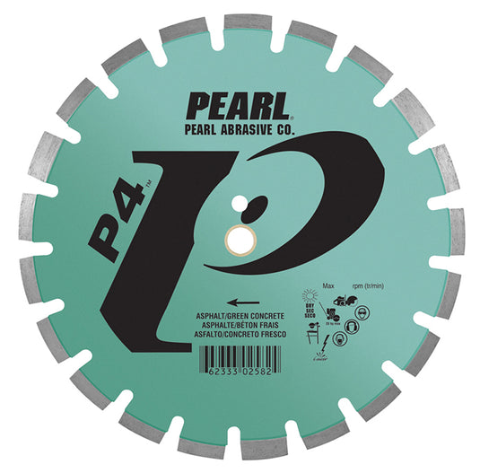 Pearl 14" x .125 x 1", 20mm P4 Asphalt and Green Concrete Blade