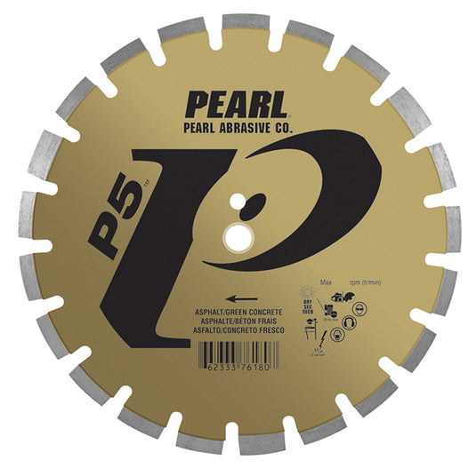 Pearl 12" x .125 x 20mm P5 Asphalt and Green Concrete Blade