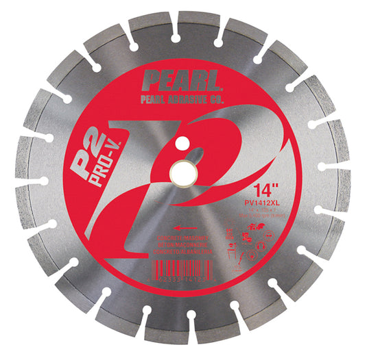 Pearl 14" x .125 x 1", 20mm P2 PRO-V Segmented Diamond Blade