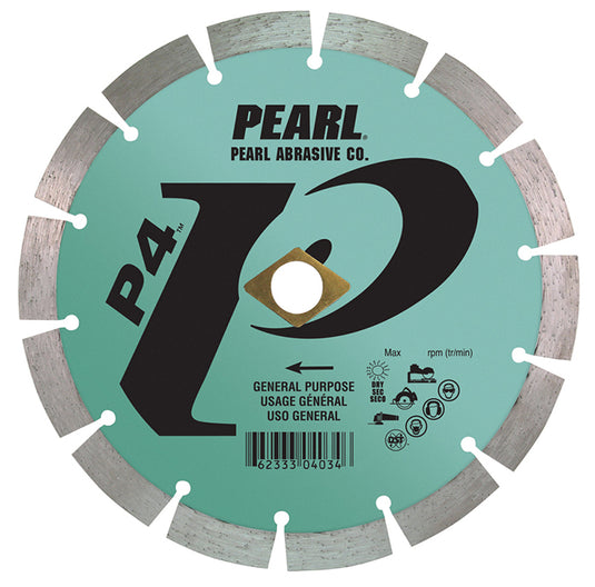 Pearl 7" x .080 x 7/8 DIA - 5/8" P4 Segmented Diamond Blade