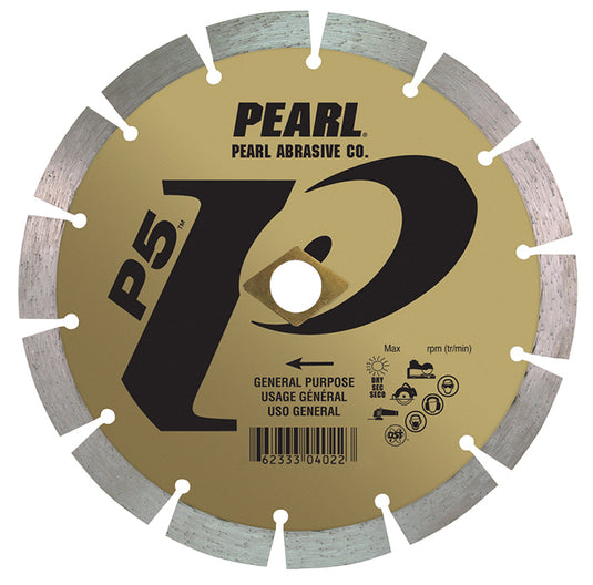 Pearl 4" x .070 x 20mm, 5/8" P5 Segmented Diamond Blade