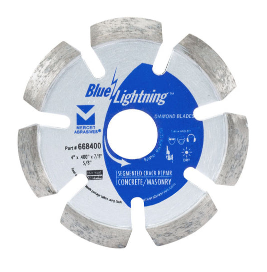 Blue Lightning Diamond Saw Blades 4" x .400 x 7/8", 5/8"