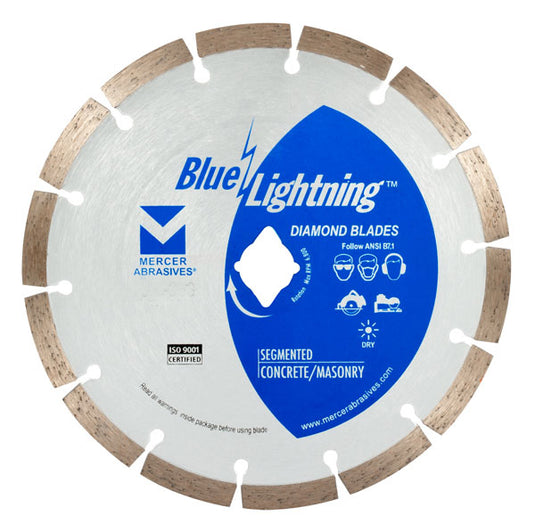 Blue Lightning Diamond Saw Blades 8" x .090 x Diamond, 5/8" - Segmented