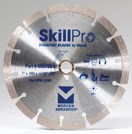 SkillPro Diamond Saw Blade 7" x .085 x <>7/8",5/8"