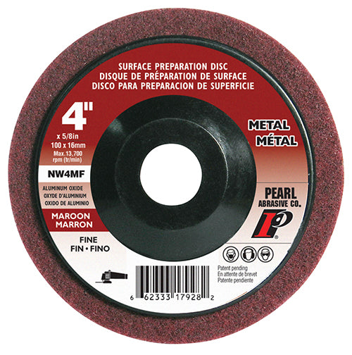 Pearl 4" x 5/8" Al/Ox Surface Preperation Wheel - 10/box