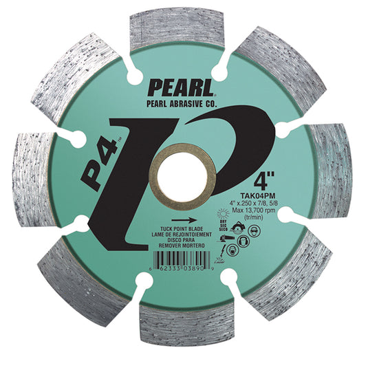 Pearl 4" x .250 x 7/8" - 5/8 P4 PRO-V Tuck Point Diamond Blade