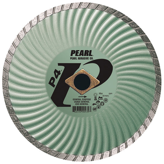 Pearl 12" x .125 X 1" P4 Waved Core Turbo Diamond Blade