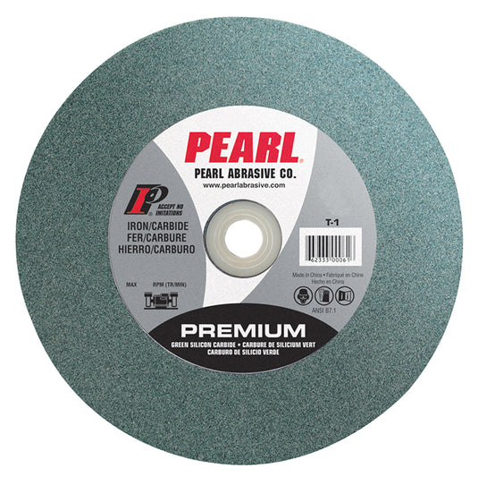 Pearl 12" x 2" x 1-1/4" C80 GRIT - Bench Grinding Wheel