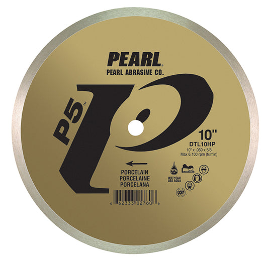Pearl 10" x .060 x 5/8" P5 Diamond Blade - Porcelain Tile