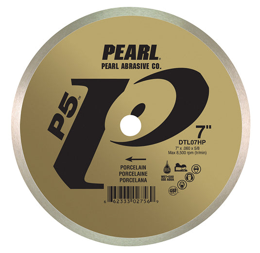 Pearl 7" x .060 x 5/8" P5 Diamond Blade - Porcelain Tile