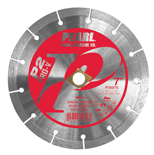 5" x .080 x 7/8" - 5/8" Pearl P2 PRO-V Segmented Diamond Blade