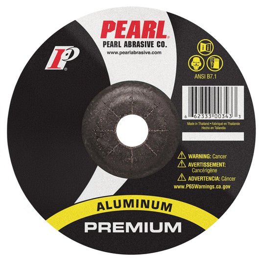 Pearl Premium 7" x 1/4" x 7/8" Depressed Center Grinding Wheel - Aluminum (Pack of 10)