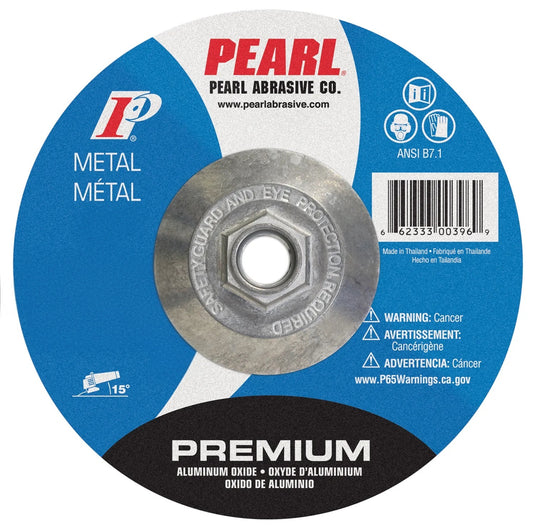 Pearl Premium 9" x 1/4" x 5/8"-11 T-28 Depressed Center Grinding Wheel (Pack of 10)