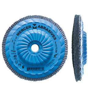 Mercer Zirconia Flap Disc 4 1/2" x 5/8" -11 120grit HD - T27