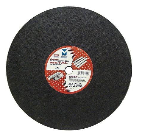 Mercer 16" x 7/64" x 1" Low Horsepower Chop Saw Wheels - Metal