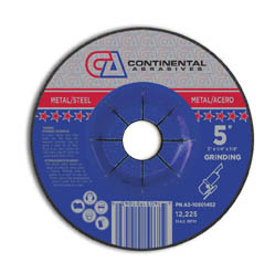 Continental Abrasives 5" x 1/4" x 7/8" Metal Grinding (Pack of 25)