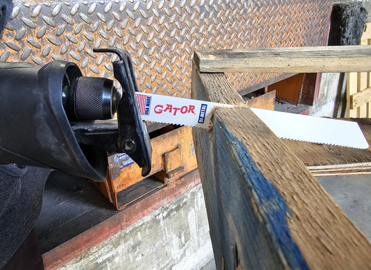 Gator Reciprocating Saw Blades 6" x 1" x .042"  14tpi - Bi-Metal with Cobalt - USA Made