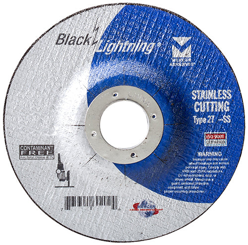 Mercer Black Lightning 4" x .045 x 5/8"  - Stainless Steel (Pack of 50)