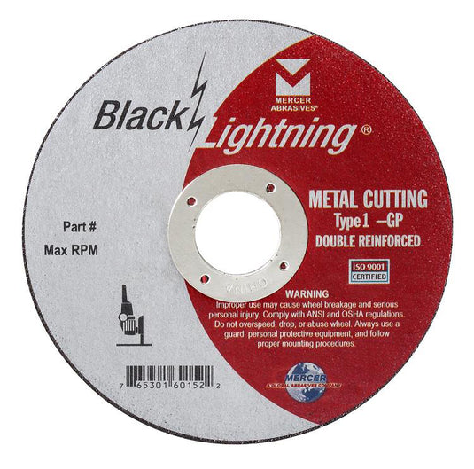 Mercer Black Lightning 6" x 1/16" x 5/8" - Metal