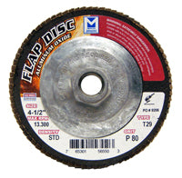 Mercer Aluminum Oxide Flap Disc 4-1/2" x 5/8"-11 80grit Standard - T29