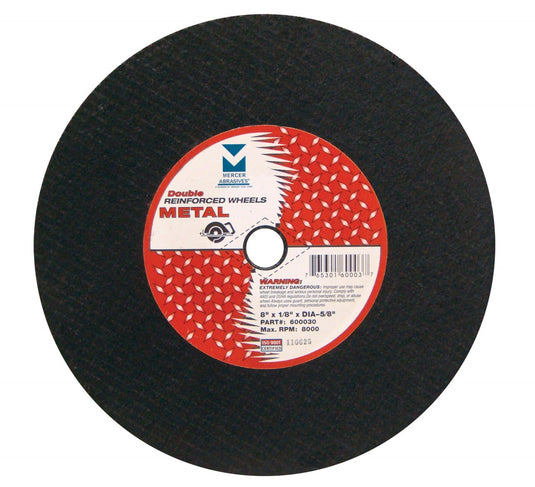 Mercer 8" x 1/8" x DIA-5/8 Circular Saw Wheels - Metal