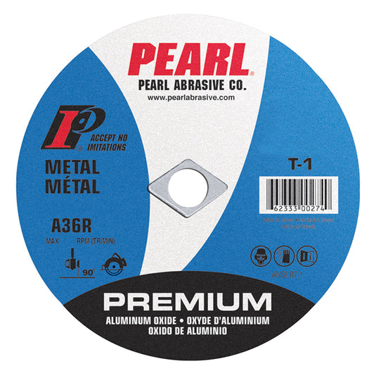 Pearl 4" x 1/16" x 5/8" Premium AL/OX Cut-Off Wheel (Pack of 25)