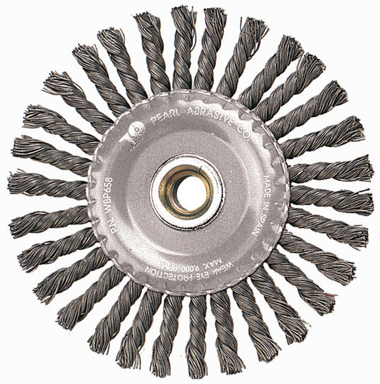 Pearl Wire Brush - Knot Wheel Stringer Bead Twist - 4" x .020" x 5/8-11