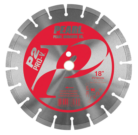 Pearl 18" x .125 x 1"  P2 PRO-V Segmented Diamond Blade